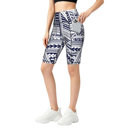 Short de sport bleu polynésien idéal pour vos séances de yoga