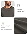GYS Men's Pajama Top Bamboo Viscose Cloud-Soft Long Sleeve Loungewear Moisture-Wicking Relaxed Fit Sleep Shirt, Deep Grey, X-Large