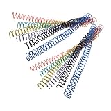 FUNNETOYU 12 piezas Anillas de Encadernación Espiral de Plástico Multiusos para Cuadernos y Libretas para Oficina y Escuela