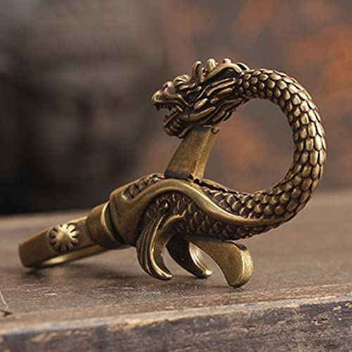 Estatua/Decoración de sobremesa Estatua COBRE DRAGON FIGURINAS MINI ESTATURA ARNAMENTES DE LOTROS RETRO LOTROS CASA DE ESCRITORIO Decoración del té Mascota Decoración de escritorio Artesanía Adorno de
