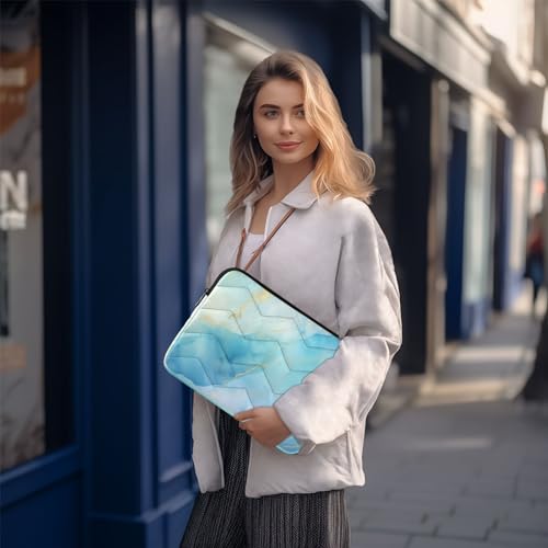 Funda para laptop azul mármol para portátiles 13-14 pulg. miniatura 7