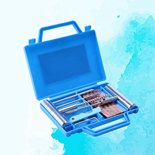 Wakauto Kit de Reparo de Pneus Pesados 11Pcs Kit de Reparo Portátil de Pneus Conjunto de Ferramentas