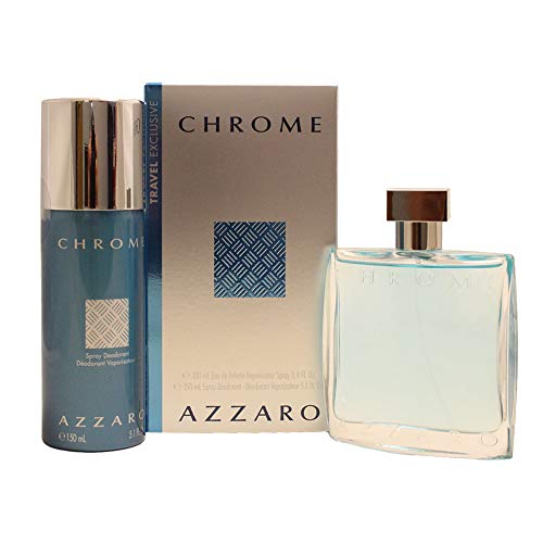 Preisvergleich Produktbild AZZARO CHROME EDT 100 ML + DEO VAPO 150 ML TRAVEL SET