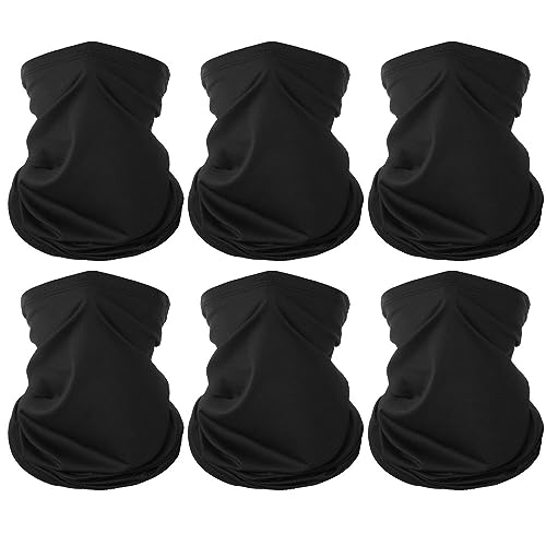 Image of 6 Pieces Summer Face Cover Scarf Mens Neck Gaiter For Men Women UV Protection Face Breathable Sun Protection Cycling Running