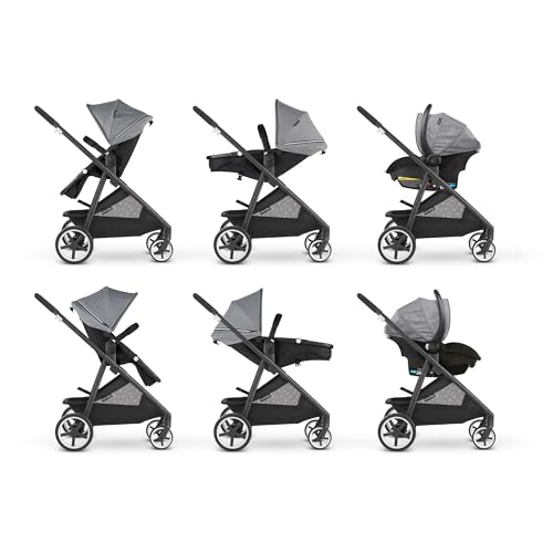 Evenflo GOLD SensorSafe Shyft Smart Modular Travel System with LiteMax Infant Car Seat - Moonstone - Image 5