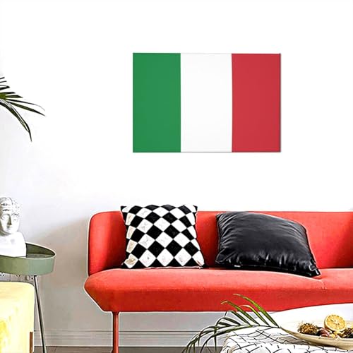 Drapeau italien image décorative pour raviver un mur blanc de salon - 6