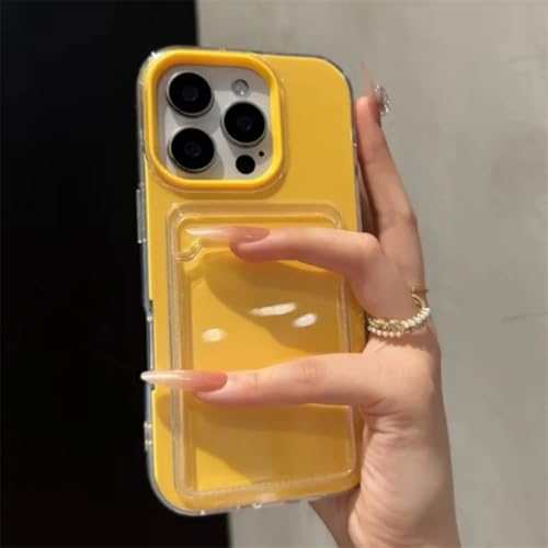 Fini de perdre vos cartes avec la Coque Portefeuille iPhone 14 Pro Max Antichoc Jaune