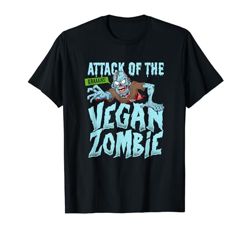 Attack of the Vegan Zombies Halloween Vegetarian Vegans T-Sh