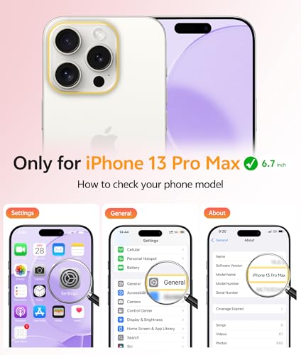 Image of FNTCASE for iPhone 13 Pro Max Case: [Compatible with Magsafe] Translucent Matte Magnetic Phone Cover - Military Grade Drop Protection Shockproof Protective Cases - Light Purple