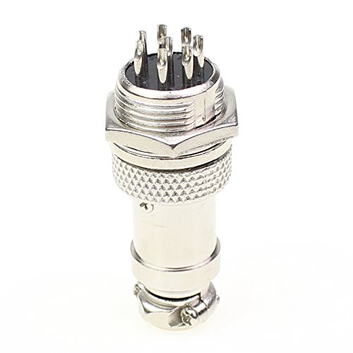 Aviation Plug Connector 10 Pairs Male Female Panel Metal Wire Connector 16Mm Socket (8 Pins 10-Pack) #TOP5