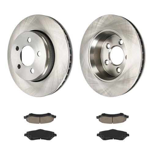 Image of KAX Front Brake Kit, OE Brake Rotors and Ceramic Brake Pads | Fits Jeep Liberty 2008-2012, Dodge Nitro 2007-2011, Automotive Replacement Brake Kit