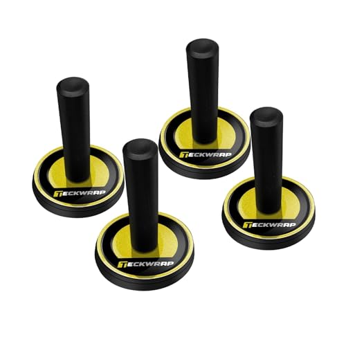 TECKWRAP Vinyl Wrap Magnets 4 Pack Car Wrap Positioning Magnets with Strong Magnetic Grip and Rubber Base Non-Scratch Magnet Tool for Vinyl Film Decals Signs & Wrapping