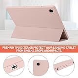 Case Compatible with Samsung Galaxy Tab A8 10.5 Inch 2022/2021 (SM-X200/X205/X207), Premium PU Leather + Soft TPU Back Case with Pencil Holder, Auto Sleep/Wake (Pink) - Image 4