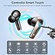 Bluetooth Kopfhörer, Kopfhörer Kabellos Bluetooth 5.4 HiFi-Klangqualität mit ENC Mikrofon, 47Std Spielzeit In Ear Ohrhörer mit IP7 Wasserdicht, Ohrhörer mit LED Anzeige für IOS/Android, Schwarzgold