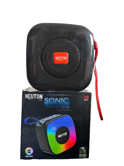 Image of Neuton Sonic Speaker - Premium Wireless Portable Speaker with 10W RMS Deep Bass, Crystal Clear Sound, True Wireless Stereo, 06 -Hour Playtime, Bluetooth 5.0,