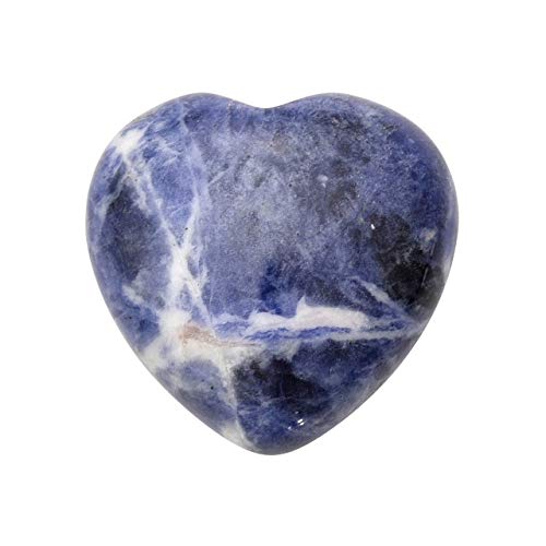 Jovivi Sodalite Crystal Heart Natural Gemstone Carved...