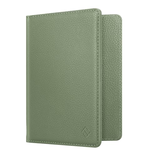 Image of FINTIE Passport Holder, Slim Travel Wallet RFID Blocking Card Case Cover Passport Cover Protector Essentials with Credit Card Slots for Women /Men | Slim