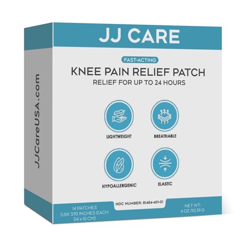 YOAPA Reusable Pain Patch, for Sore Muscle Relief - Pain Relief Patches for Back, Foot, Knee, Neck & More, Easy Adhesive Application, Fast Acting - Includes 1 Patch, 3 Adhesives&1 Carry Case-009
