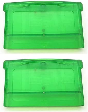 2 x Game Card Cartridge Shell Case Box for DS Lite NDSL GBA GBM GBA SP DNS Clear Green
