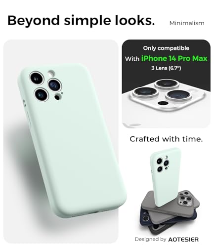 Coque silicone iPhone 14 Pro Max vert pour protection intégrale photo - 2