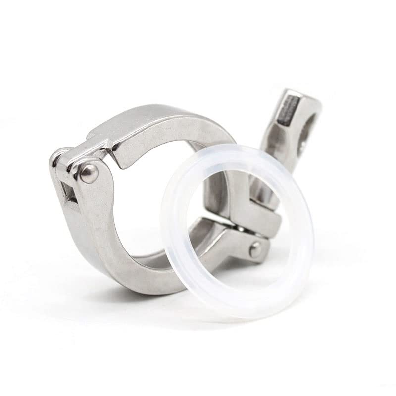 Abrazadera triple de acero inoxidable 304 de alta resistencia con junta de silicona for accesorios de tuberías sanitarias.(2.5In)