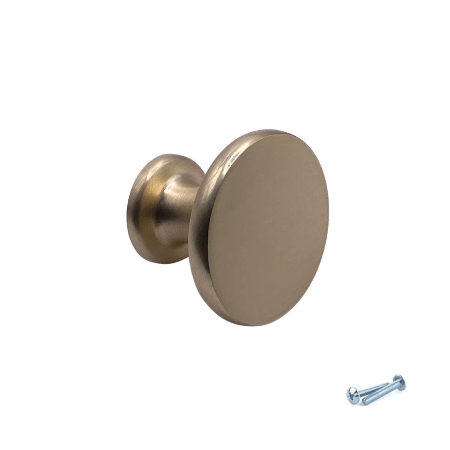 M4tec Brass Brushed Bedroom Furniture Kitchen Cabinet Door Knobs Pull Handles For Kitchen Cabinet Handles, Cupboard Door Handles, And Wardrobe Doors Handles - Vd4 Series: 36 Mm