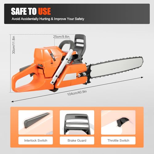 HENHAIY 72CC Gas Chainsaw 24