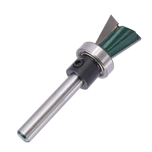 Miniatura 8 de Mesee Broca de enrutador de rodamiento de cola de milano, vástago de 14 de pulgada, brocas de cola de milano de grado industrial, herramientas de