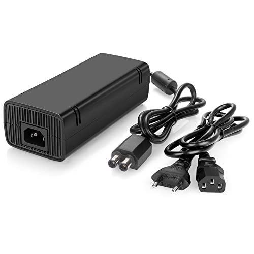 YCCSKY Alimentation Xbox 360 Slim, AC Adaptateur Secteur Brique Bloc Chargeur pour Xbox 360 Slim Console