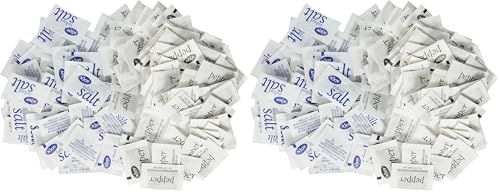 N'JOY Iodized Salt AND Pepper - Salt 1,200 ct., Pepper 800 ct Individual Packets image 5