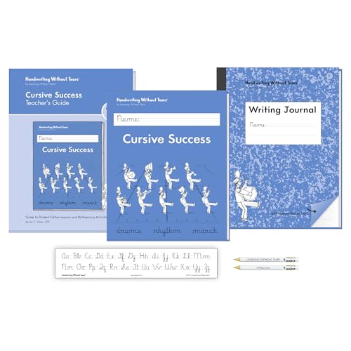 Handwriting Without Tears, 4th Grade Cursive Bundle - Includes Cursive Success, Writing Journal,...