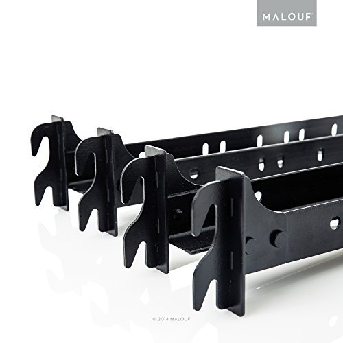MALOUF Hook Connection Footboard Extension Brackets Attachment Kit - California King - Set of 2