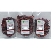 Indus Organics Cayenne Pepper Whole 40,000 SHU, 3 Oz Bag 3 pack, Steam Sterilized, Premium Grade, High Purity, Freshly Packed