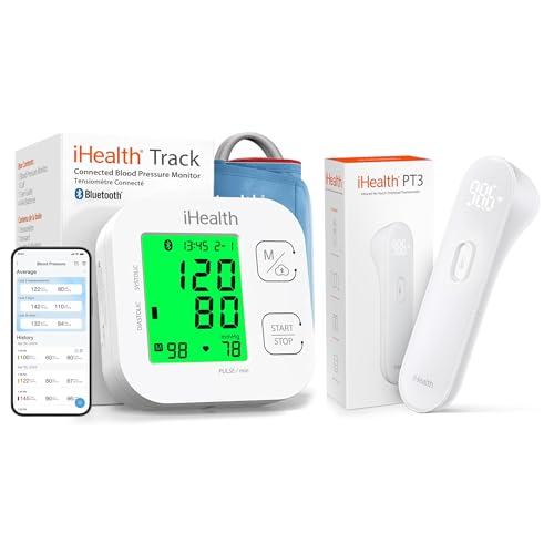 iHealth Home Health Kit — Smart Upper-Arm Blood Pressure Monitor + No-Touch Forehead Thermometer - image 1