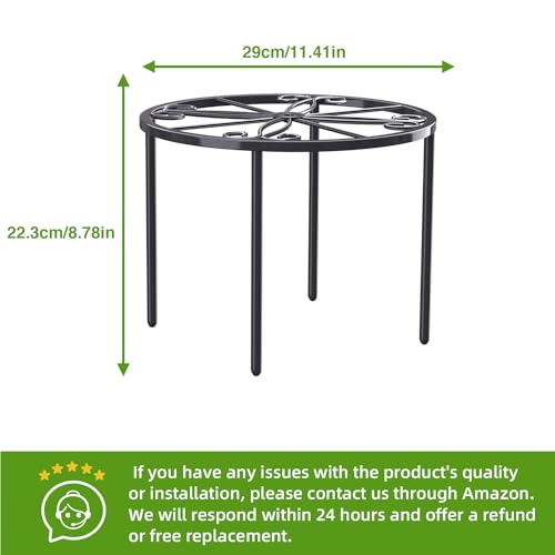 Bussdis PS-US-29-BK Plant Stand, 11.41In High Heavy Duty Potted Plant Holder thumb #5