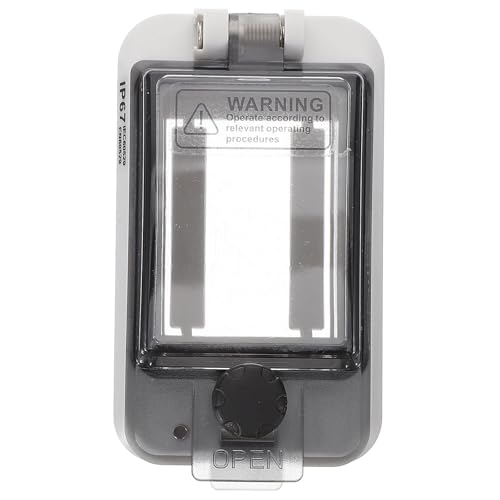 FINISPERSOO Cubierta Diseño Abatible de 180 Grados y Fácil Instalación Resistente Ip67 de PC de Enchufes Exterior para Protección de Cajas de Distribución de Circuitos