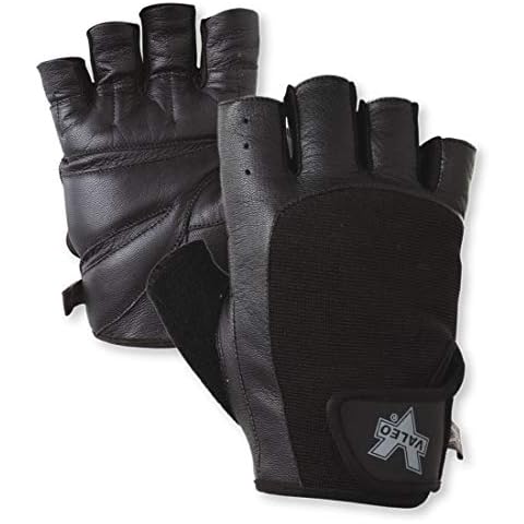 Valeo Industrial V335 Pro-Material Handling/Competition Fingerless Lifting Gloves, VA5149, Pair, Black, Large Cover