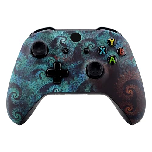 eXtremeRate Gehäuse für Xbox One X/S Controller,Gehäuse Hülle Schale Case Faceplate Zubehör Ersatzteile für Xbox One S/Xbox One X Controller Modell 1708(Spiral)