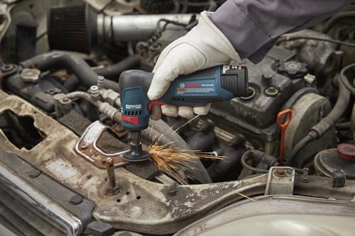 BOSCH GWG12V-20SB23 12V Max Brushless 1/4 In. Right Angle Die Grinder Kit with (2) 3.0 Ah Batteries - Thumbnail 5