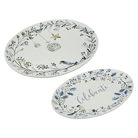 Fitz & Floyd Noel Noir Holiday Platters Set Cover