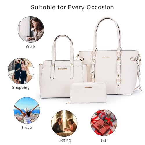 Image of Montana West 3PCS Purses for Women Tote Bag and Wallet Set Shoulder Satchel Handbags