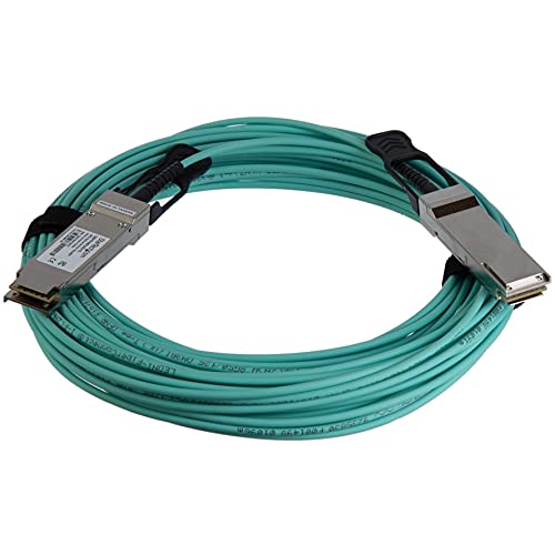 Image of StarTech.com MSA Uncoded Compatible 30m /98.4ft 40G QSFP+ to QSFP+ AOC Cable - 40 GbE QSFP+ Active Optical Fiber - 40 Gbps QSFP Plus /Transceiver Module Cable (QSFP40GAO30M)