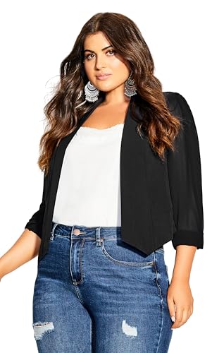 City Chic Women's Jacket-Cropped Blazer