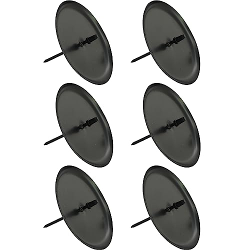 JCBIZ 6PCS DIY Handmade Candle Fixing Holder Stand Metal Pillar Candle Plate Wreath Candle Fixing Clips Tealight Stand Ornament for Home Shop Christmas Festival