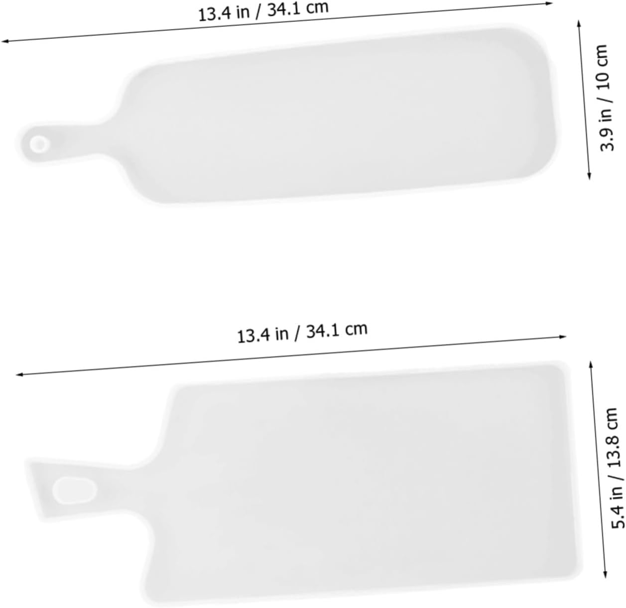 2pcs Silicone Tray Mold for DIY Home Craft Jewelry Casting Projects