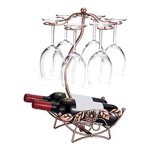 Buy Homya op Wrought Iron Wine Bottle Rack, Overhead Vertical Wine