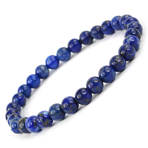Image of Reiki Crystal Products Certified Natural Crystal Stone Bracelet 6 mm Round Beads for Men and Women | Premium Gemstone Jewellery Collection | Reiki Charged | Multiple Stone Variants Available