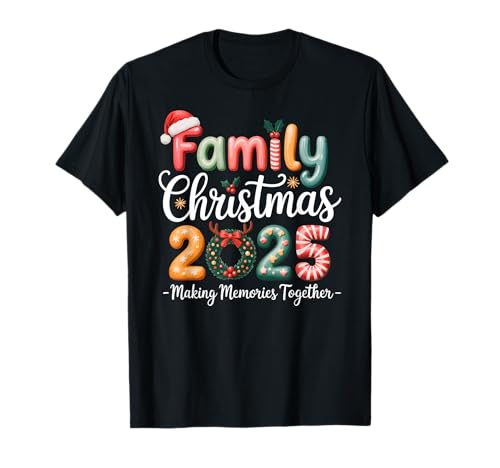 Family Christmas 2025 Matching Outfit Xmas Squad Santa T-Shirt