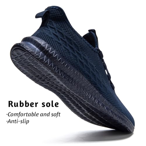 Image of DLWKIPV Running Shoes for Men Casual Slip on Tennis Walking Sneakers Lightweight Breathable Mesh Fashion Gym Athletic Sports Workout Non Slip Trainers