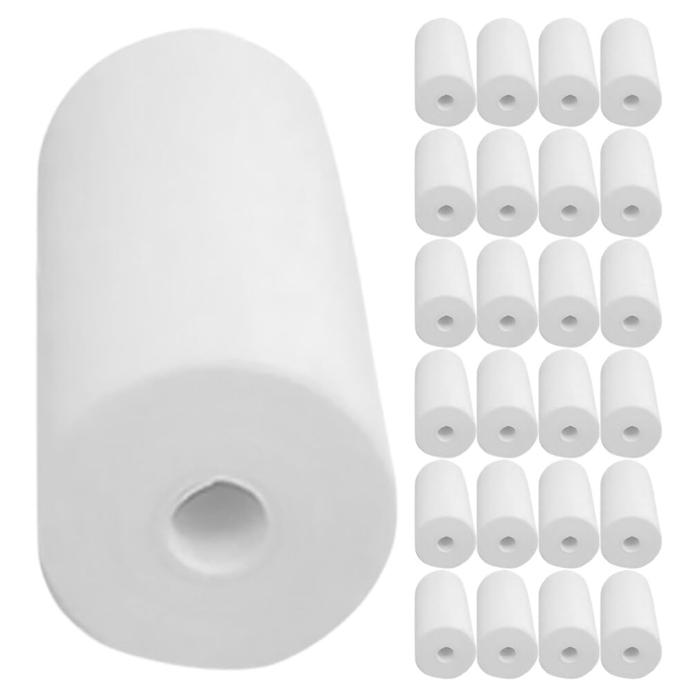 Rollo de Papel Térmico Blanco 25 Rollos para Recibos Impresora